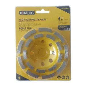 Disco Corte Diamantado 115mm Doble Filo Uyustools Ddp115d Color Amarillo