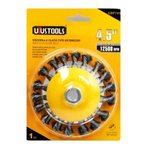 Grata Conica Trenzada 4 1/2''x0,5mm / M14 - Uyustools