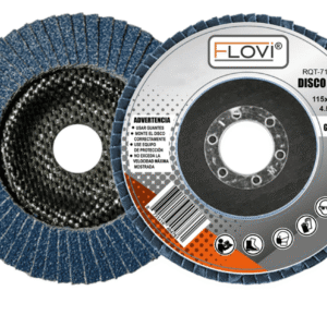 Pack 10 Discos Azul Lija Flap Traslapados 4 1/2 Acero Metal Grano 80