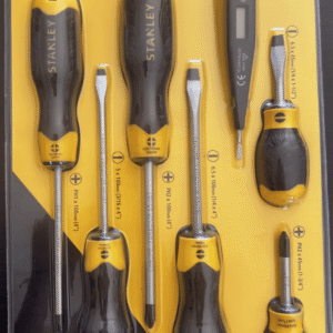 Set Destornilladores Stanley 6 Piezas Mas Probador Electrico